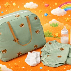 کیف قابل حمل وسایل نوزاد چاپی مدل ماجان